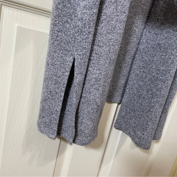 torrid Super Soft Plush Duster Open Front Heather Grey Front Pocket Plus 5X - Picture 7 of 13